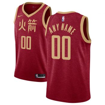 Houston Rockets Nike 2018/19 Swingman Custom Jersey - City Edition - Red