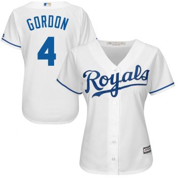 Alex Gordon Kansas City Royals Majestic Women's Cool Base Player Jersey - White