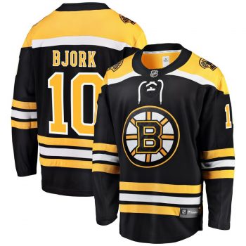 Anders Bjork Boston Bruins Fanatics Branded Home Breakaway Player Jersey – Black