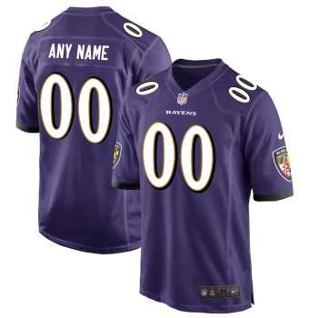 Baltimore Ravens Nike Custom Game Jersey - Purple