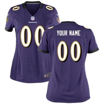 Baltimore Ravens Nike Women's Custom Game Jersey - Purple