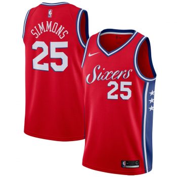 Ben Simmons Philadelphia 76ers Nike Swingman Jersey - Statement Edition – Red