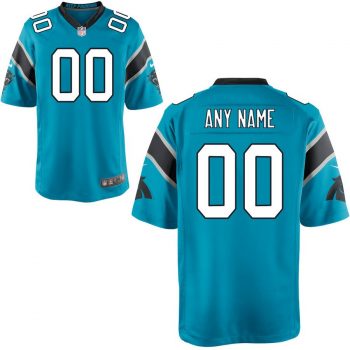 Carolina Panthers Nike Game Custom Jersey – Blue