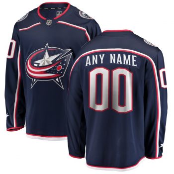 Columbus Blue Jackets Fanatics Branded Youth Home Breakaway Custom Jersey - Navy