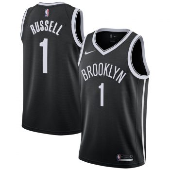 D'Angelo Russell Brooklyn Nets Nike Swingman Jersey - Black - Icon Edition