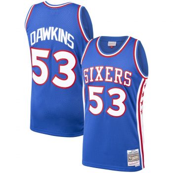 Darryl Dawkins Philadelphia 76ers Mitchell & Ness 1976-77 Hardwood Classics Swingman Jersey – Royal