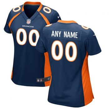 Denver Broncos Nike Women's Custom Game Jersey - Navy Blue