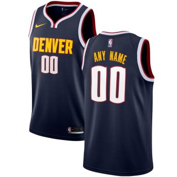 Denver Nuggets Nike Custom Swingman Jersey Navy - Icon Edition