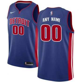 Detroit Pistons Nike Swingman Custom Jersey Blue - Icon Edition