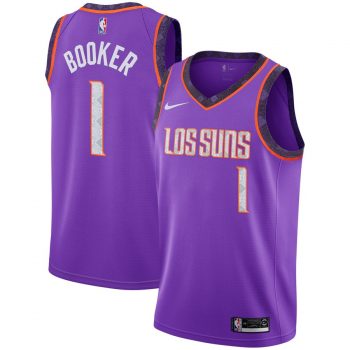 Devin Booker Phoenix Suns Nike City Edition Swingman Jersey – Purple