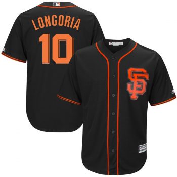 Evan Longoria San Francisco Giants Majestic Alternate Cool Base Player Jersey – Black