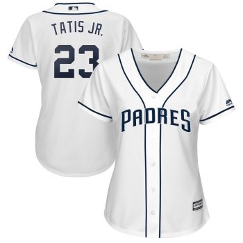 Fernando Tatis Jr. San Diego Padres Majestic Women's Home Cool Base Player Jersey - White