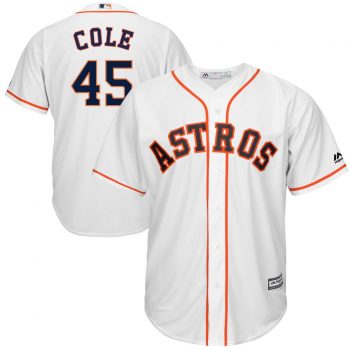 Gerrit Cole Houston Astros Majestic Home Cool Base Player Jersey – White