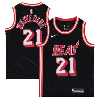 Hassan Whiteside Miami Heat Nike Youth Hardwood Classics Swingman Jersey – Black