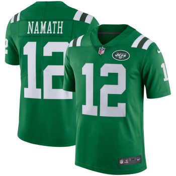 Joe Namath New York Jets Nike Color Rush Vapor Untouchable Retired Player Limited Jersey – Green