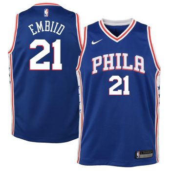 Joel Embiid Philadelphia 76ers Nike Youth Swingman Jersey Royal - Icon Edition