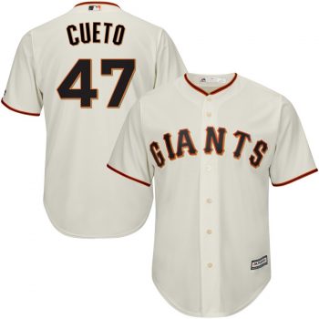 Johnny Cueto San Francisco Giants Majestic Cool Base Player Jersey - Cream