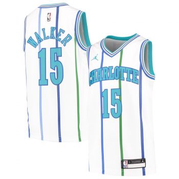 Kemba Walker Charlotte Hornets Jordan Brand Youth Hardwood Classics Swingman Jersey – White