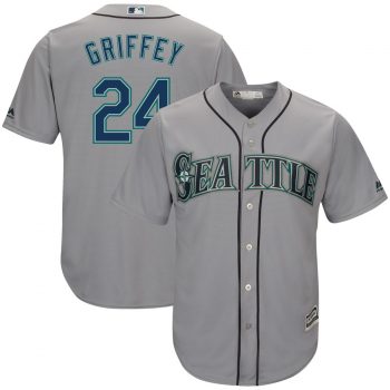 Ken Griffey Jr. Seattle Mariners Majestic Alternate Cool Base Player Jersey - Gray