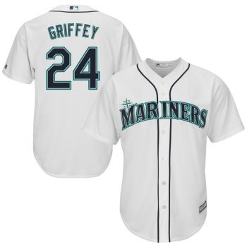 Ken Griffey Jr. Seattle Mariners Majestic Cool Base Player Jersey - White