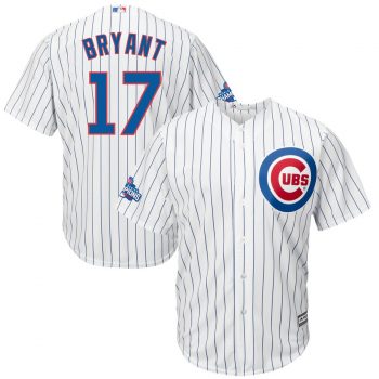 Kris Bryant Chicago Cubs Majestic Home 2016 World Series Champions Team Logo Patch Player Jersey - White