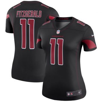 Larry Fitzgerald Arizona Cardinals Nike Women's Color Rush Legend Jersey - Black