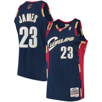 LeBron James Cleveland Cavaliers Mitchell & Ness 2008-09 Hardwood Classics Swingman Jersey - Navy