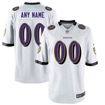 Nike Men's Baltimore Ravens Customized White Game Jersey