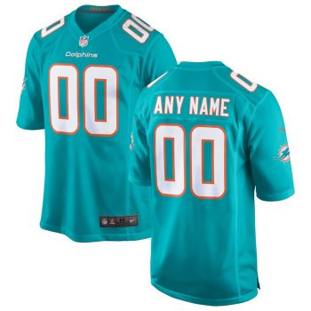 Miami Dolphins Nike 2018 Custom Game Jersey – Aqua