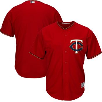 Minnesota Twins Majestic Official Cool Base Jersey - Scarlet