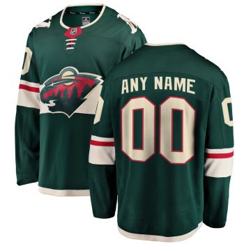 Minnesota Wild Fanatics Branded Youth Home Breakaway Custom Jersey - Green