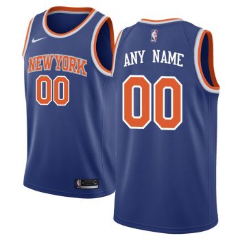 New York Knicks Nike Swingman Custom Jersey Blue - Icon Edition