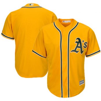 Oakland Athletics Majestic Official Cool Base Team Jersey - Gold