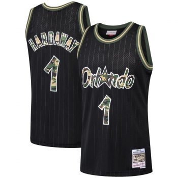 Penny Hardaway Orlando Magic Mitchell & Ness Straight Fire Camo Swingman Jersey – Black