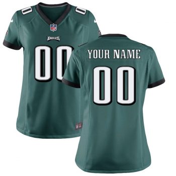 Philadelphia Eagles Nike Women's Custom Game Jersey - Midnight Green