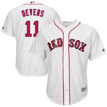 Rafael Devers Boston Red Sox Majestic Home Official Cool Base Player Jersey - White