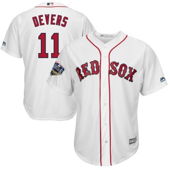 Rafael Devers Boston Red Sox Majestic 2018 World Series Cool Base Player Jersey – White