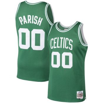 Robert Parish Boston Celtics Mitchell & Ness 1986-87 Hardwood Classics Swingman Jersey – Kelly Green