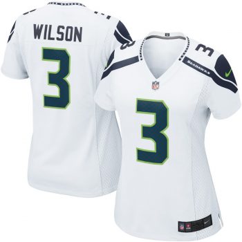 Russell Wilson Seattle Seahawks Nike Women's Game Jersey - White