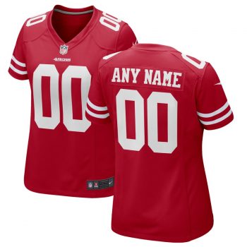 San Francisco 49ers Nike Women's 2018 Custom Game Jersey – Red