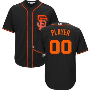 San Francisco Giants Majestic Alternate 2017 Cool Base Custom Jersey - Black