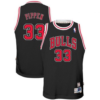 Scottie Pippen Chicago Bulls Mitchell & Ness Youth Hardwood Classics Swingman Throwback Jersey – Black