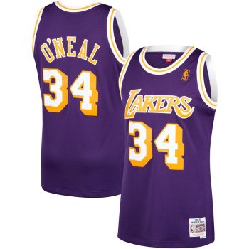 Shaquille O'Neal Los Angeles Lakers Mitchell & Ness 1996-97 Hardwood Classics Swingman Jersey – Purple