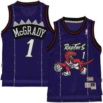 Tracy McGrady Toronto Raptors Mitchell & Ness Youth Hardwood Classics Swingman Jersey – Purple