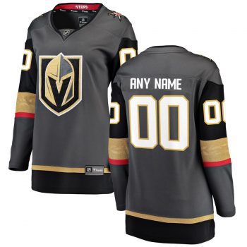 Vegas Golden Knights Fanatics Branded Women's Home Breakaway Custom Jersey - Black