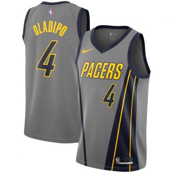 Victor Oladipo Indiana Pacers Nike City Edition Swingman Jersey – Gray