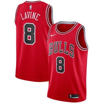 Zach LaVine Chicago Bulls Nike Replica Swingman Jersey - Icon Edition – Red