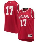 #17 Indiana Hoosiers adidas Replica Basketball Jersey - Crimson