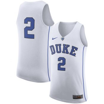 #2 Duke Blue Devils Nike Hyper Elite Authentic Basketball Jersey – White