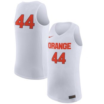 #44 Syracuse Orange Nike Replica Basketball Jersey - White